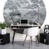 Wall mural round Guido Maria Kretschmer jungle grey 4
