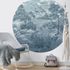 Wall mural round Guido Maria Kretschmer jungle blue 1