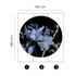 Wall mural round Guido Maria Kretschmer floral blue black 3