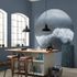 Wall mural round Guido Maria Kretschmer wave blue grey 1