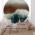 Wall mural round Guido Maria Kretschmer wave brown blue 4