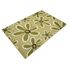 Woven carpet Milano flowers pattern green cream carpet 2
