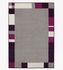 Woven carpet Milano border graphic purple gray carpet 1