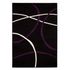 Woven carpet Milano lines pattern black purple carpet 1