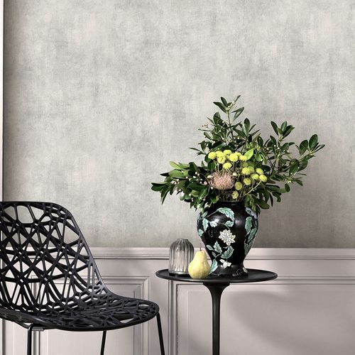 Non-woven wallpaper Elle concrete look light grey 10438-31