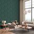 Non-woven wallpaper Daniel Hechter leaves green gold 5