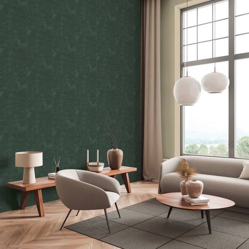 Non-woven wallpaper Daniel Hechter stripes green gloss