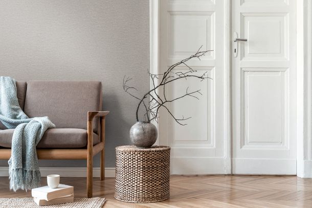 Wallpaper Daniel Hechter plaster look texture grey