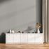 Wallpaper Daniel Hechter waves grey white metallic 1