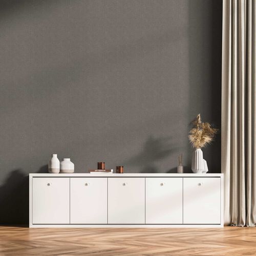 Wallpaper Daniel Hechter waves grey silver metallic