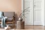 Wallpaper Daniel Hechter uni textile look orange cream 1