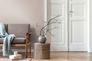Wallpaper Daniel Hechter uni textile look grey cream 1