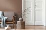 Non-woven wallpaper Daniel Hechter uni textile look brown 1