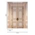 Wall mural Daniel Hechter door old building beige cream 2