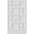 Photo wallpaper picture frame 3D look white grey 39821-1 2