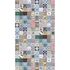 Photo wallpaper tiles look vintage colourful blue 39836-1 2