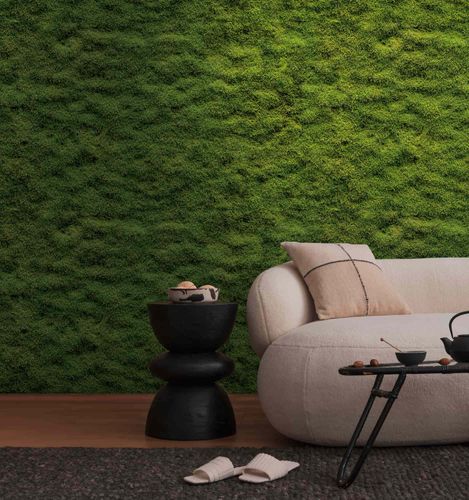 Photo wallpaper moss wall nature motif green 39839-1
