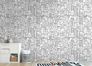 Photo wallpaper city houses skyline white black 39860-1 1