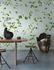 Photo wallpaper ivy leaves pattern blue green 39880-1 1