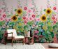Photo Wallpaper Floral Meadow Pink Green Yellow 39883-1 1