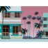 Photo Wallpaper Retro Florida Miami Blue Pink 39893-1 2