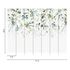 Photo Wallpaper Leaves Floral White Green 39900-1 3