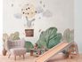 Photo Wallpaper Children Rabbit Cream Green 39905-1 1