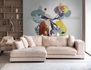 Photo Wallpaper Birds Graphic grey colourful 39910-1 1