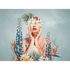 Photo Wallpaper Woman Floral Blue colourful 39911-1 2