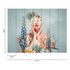 Photo Wallpaper Woman Floral Blue colourful 39911-1 3