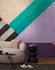 Photo Wallpaper Graphic Retro Purple Black colourful 39913-1 3