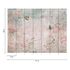 Photo wallpaper flowers birds grey colourful 39920-1 3