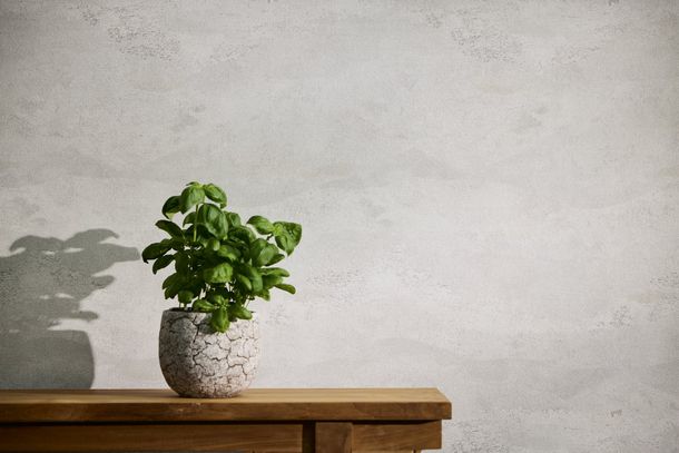 Non-woven wallpaper waves abstract grey white 78656-6