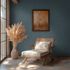 Non-woven wallpaper stone look blue gold metallic 78666-5 4