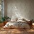 Non-woven wallpaper tropics light grey cream gloss 78673-3 1