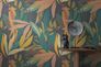 Non-woven wallpaper leaves graphic blue green 78209-1 1