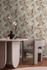 Non-woven wallpaper leaf pattern blue beige 78215-1 5