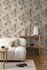 Non-woven wallpaper leaf pattern blue beige 78215-1 7
