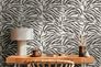 Non-woven wallpaper animal fur zebra black white 78217-1 1