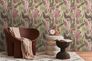 Non-woven wallpaper leaves tropical green red 78219-2 1