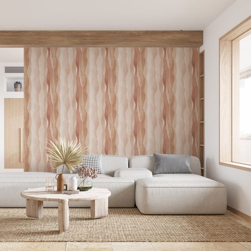 Non-woven wallpaper watercolor look beige brown 81632