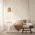 Non-woven wallpaper floral leaves tendrils beige grey 81641 4