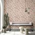 Non-woven wallpaper concrete look beige red grey 81644 3