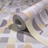 Non-woven wallpaper concrete look cream grey yellow 81646 4