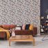 Non-woven wallpaper concrete look blue green orange 81647 1