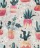Non-woven wallpaper floral cactus grey green red 81652 2