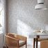 Non-woven wallpaper floral leaves white grey metallic 82439 4