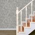 Non-woven wallpaper floral leaves grey beige metallic 82440 1