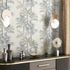 Non-woven wallpaper jungle palm trees beige grey 82455 4