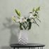 Non-woven wallpaper plain concrete look green cream 82468 3